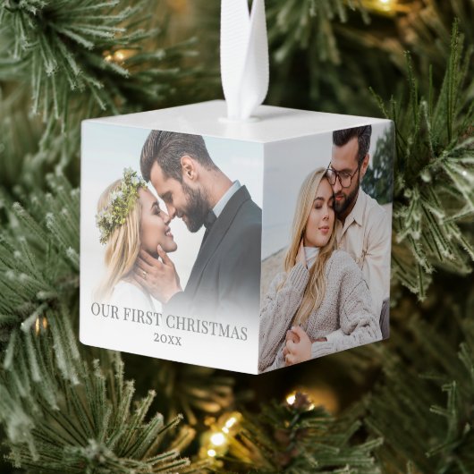 First Christmas Personalized Photo Decoratie (Boom)