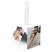 First Christmas Personalized Photo Decoratie (Voorkant hoekig)