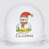 First Christmas Sparkle – Snowman Design Sneeuwbol (Achterkant)