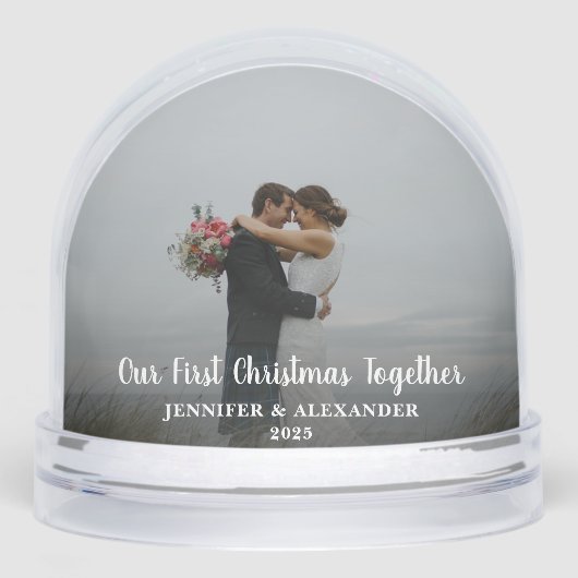 First Christmas Together photo Snow Globe Sneeuwbol (Voorkant)