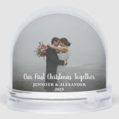 First Christmas Together photo Snow Globe Sneeuwbol (Achterkant)