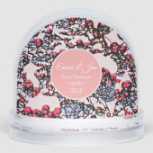 First Christmas together winter berries Sneeuwbol (Voorkant)