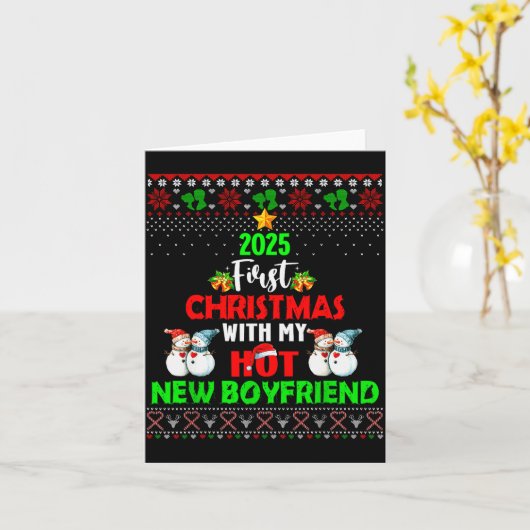 First Christmas With My Hot New Boyfriend 2025 Cou Kaart (Gele Bloem)