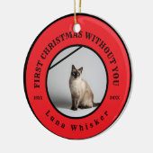 First Christmas Without You Pet Memorial Keramisch Ornament (Links)