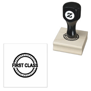 FIRST CLASS Cirkelvorm Excellence Jet Black Inkt Rubberstempel