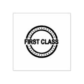 FIRST CLASS Cirkelvorm Excellence Jet Black Inkt Rubberstempel (Afrduk)