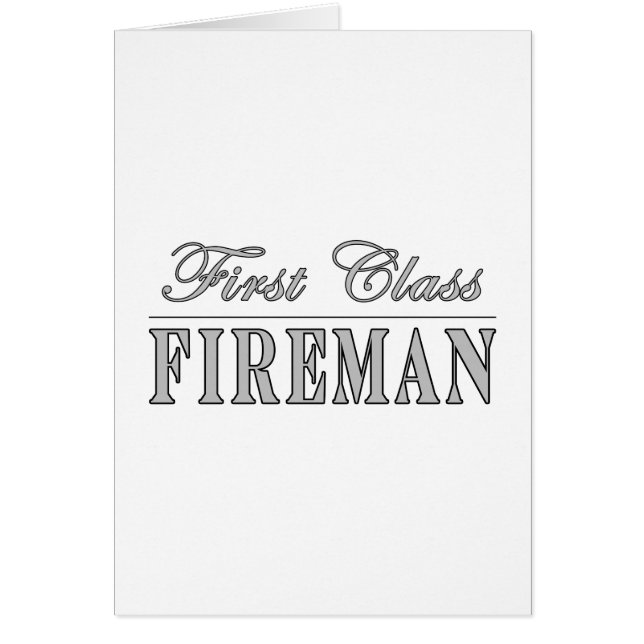 First Class Fireman (Voorkant)
