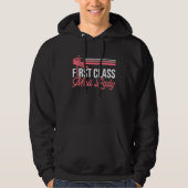 First Class Mail Lady Postal Worker Postwoman Mail Hoodie (Voorkant)