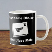First Class Male with Personalised Name Koffiemok