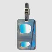 First Class Window Uitzicht Luxury Travel Bagagela Bagagelabel (Voorkant (verticaal))