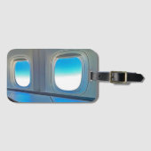 First Class Window Uitzicht Luxury Travel Bagagela Bagagelabel (Voorkant (horizontaal))