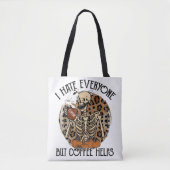 First Coffee Halloween Canvas tas (Voorkant)