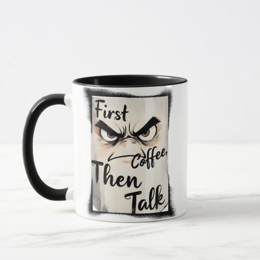 First Coffee Then Talk mok (Links)