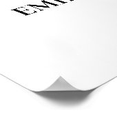 First Comes love the come Pizza repetitie diner Poster (Hoek)