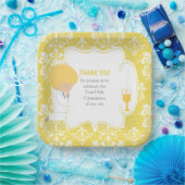 First Communde Boy Gold Damask Papieren Bordje (Feest)