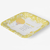 First Communde Boy Gold Damask Papieren Bordje (Gebogen)