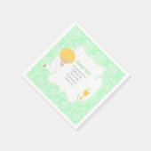 First Communde Boy Green Damask Servet (Hoek)