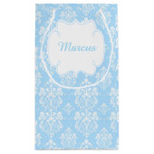 First Commune African American Boy Bedankt Klein Cadeauzakje (Achterkant)