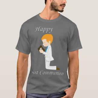First Commune Kneeling Redhead Boy T-shirt