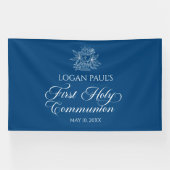 First Communion Blue banner backdrop (Horizontaal)