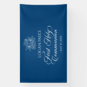 First Communion Blue banner backdrop  (Verticaal)