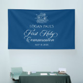 First Communion Blue banner backdrop  (Beurs)