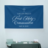 First Communion Blue banner backdrop  (Beurs)