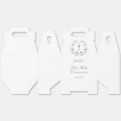 First Communion blue foliage chalice Bedankdoosjes (Ongevouwen)