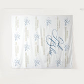 First Communion blue photobooth backdrop Wandkleed (Voorkant (horizontaal))