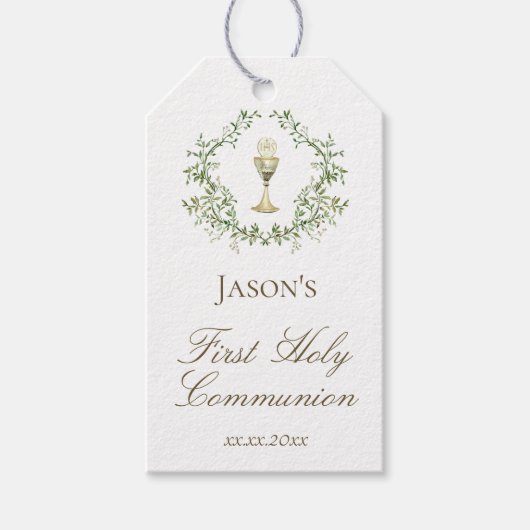 First Communion  Cadeaulabel (Voorkant)