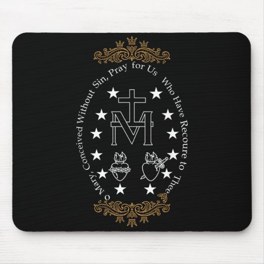 First Communion Catholic O Mary For Boy Girl Kids  Muismat (Voorkant)