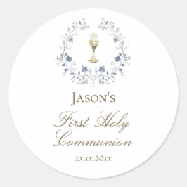 First Communion chalice Ronde Sticker