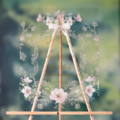 First Communion floral welcome Acryl Bord (Neutraal)