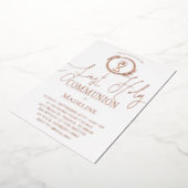 First Communion Folie Uitnodiging (Gedraaid)