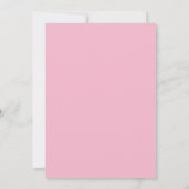 First Communion God Bless pink Invitation Kaart (Achterkant)