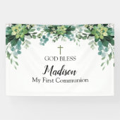First Communion Greenery backdrop Spandoek (Horizontaal)