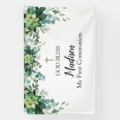 First Communion Greenery backdrop Spandoek (Verticaal)