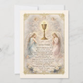 First Communion Invitation Anima Christi Kaart (Achterkant)
