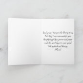 First Communion Thank You With Chalice Design Bedankkaart (Binnen)