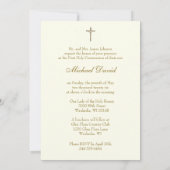 First Communion Vintage Boy with Jesus  Kaart (Achterkant)