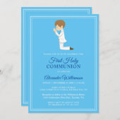 First Community Brunette Boy Blue Kaart (Voorkant / Achterkant)