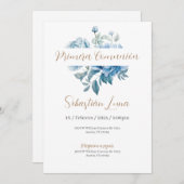 First Community Invitation Boy Kaart (Voorkant / Achterkant)