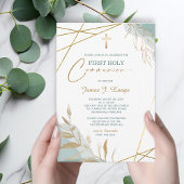 First Community Invitation Boy Kaart