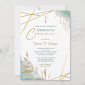 First Community Invitation Boy Kaart (Voorkant)