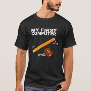 First Computer - Informatic Teacher Pencil IT-tech T-shirt