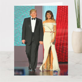 First Couple Donald and Melania Trump Liberty Ball Kaart