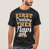 First Cruising Then Naps Cute Napping Sloth T-shirt (Voorkant)