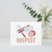 First Cut Deepest Briefkaart (Staand voorkant)
