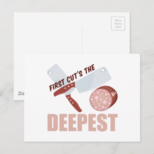 First Cut Deepest Briefkaart (Voorkant / Achterkant)