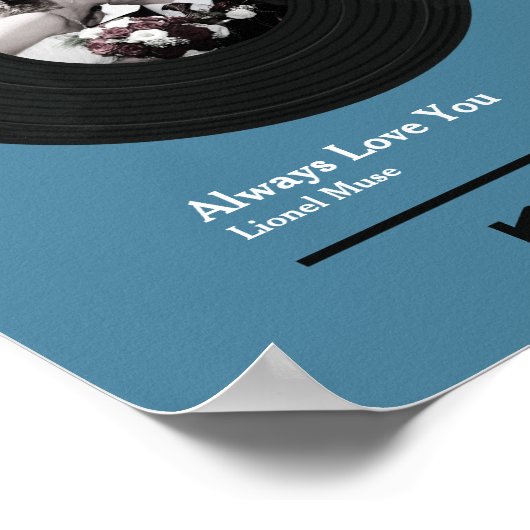 First Dance Music Record Mannen Poster (Hoek)